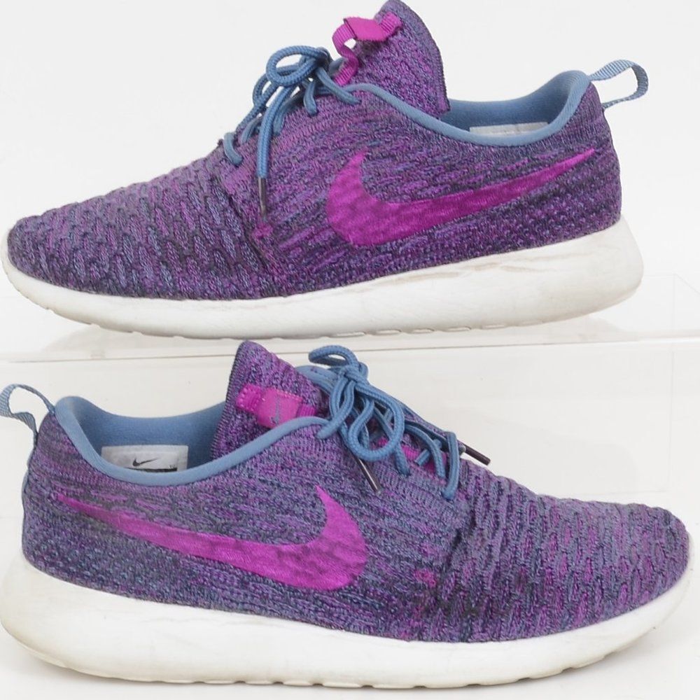 Nike Womens Rosherun Flyknit Running‎ Trainers 704927 Sneakers Shoes Size 8.5